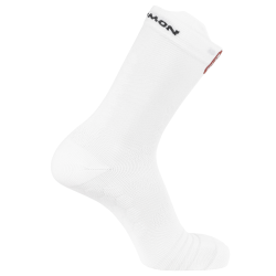 Шкарпетки Salomon S/Lab Glide Crew Socks - біло/червоні