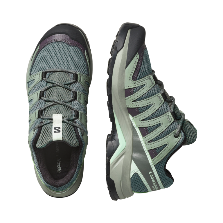 Взуття Salomon X-Adventure Recon W - синьо/ зелено / сірі