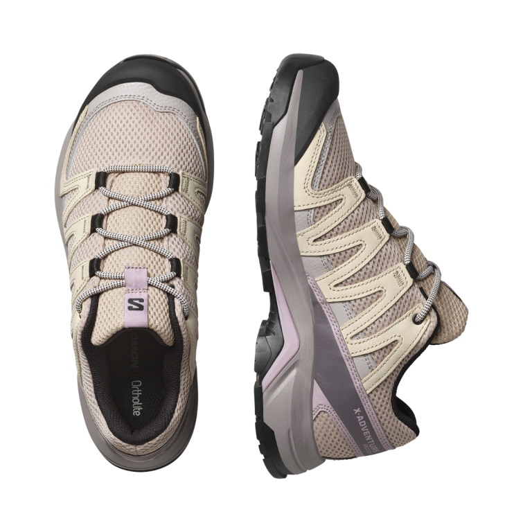 Взуття Salomon X-Adventure Recon W - бежево/фіолетово/жовті