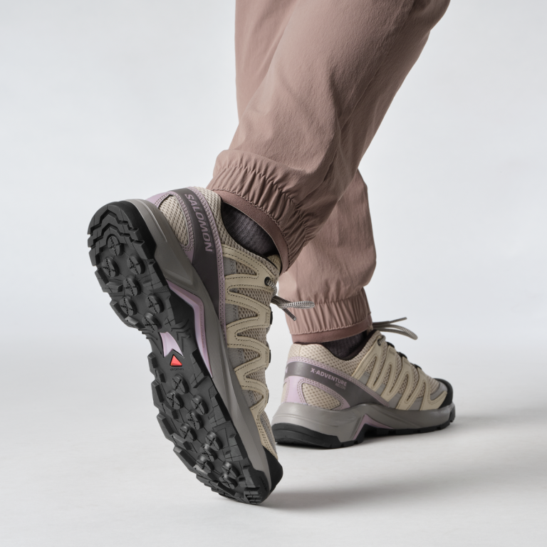 Взуття Salomon X-Adventure Recon W - бежево/фіолетово/жовті