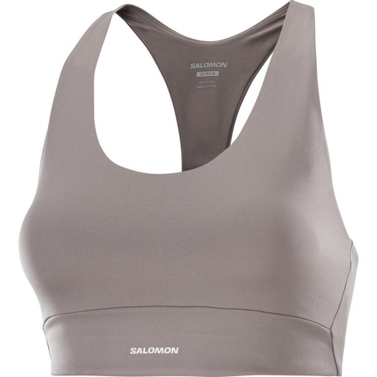 Бюстгальтер Salomon SHKout Core Bra W - коричневий