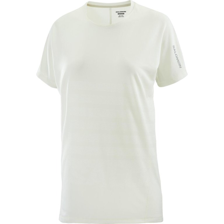 Tričko Salomon Sense Aero SS Tee GFX W - bílá