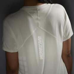 Tričko Salomon Sense Aero SS Tee GFX W - bílá