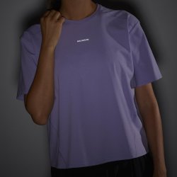 Футболка Salomon Trackline SS Tee W - фіолетова