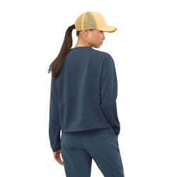 Кофта Salomon Motomesh Crewneck W - синя