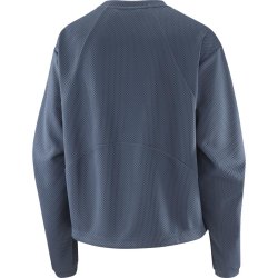 Кофта Salomon Motomesh Crewneck W - синя