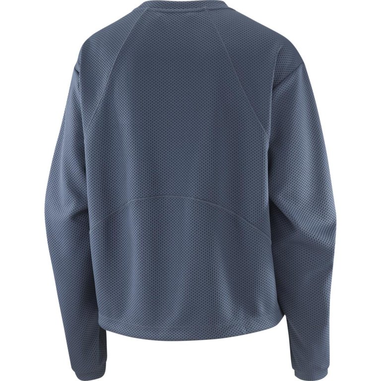 Кофта Salomon Motomesh Crewneck W - синя