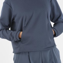 Кофта Salomon Motomesh Crewneck W - синя