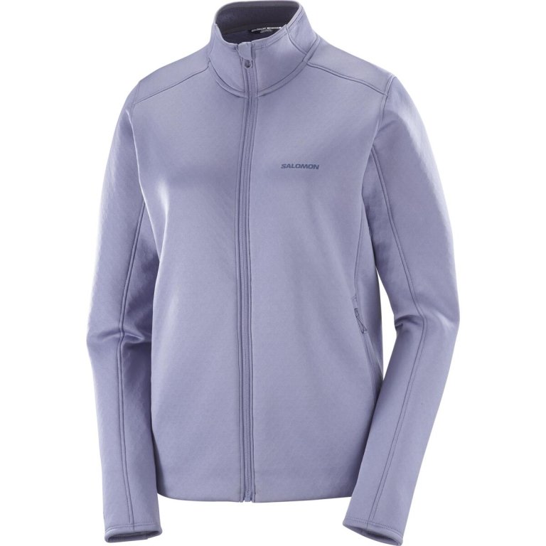 Світшот Salomon Outline Warm FZ W - фіолетовий