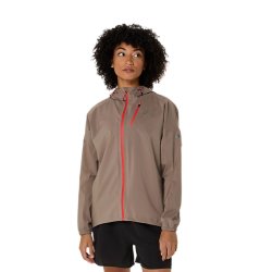 Куртка Asics Fujitrail Elite Waterproof Jacket W - коричневий