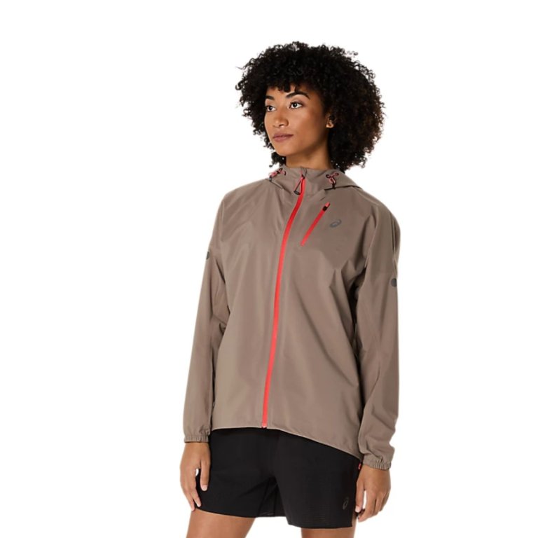 Куртка Asics Fujitrail Elite Waterproof Jacket W - коричневий