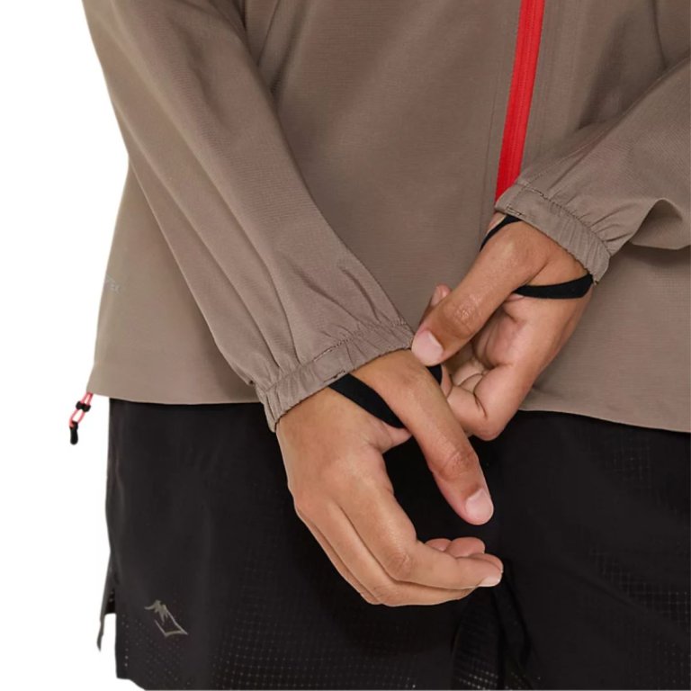 Куртка Asics Fujitrail Elite Waterproof Jacket W - коричневий