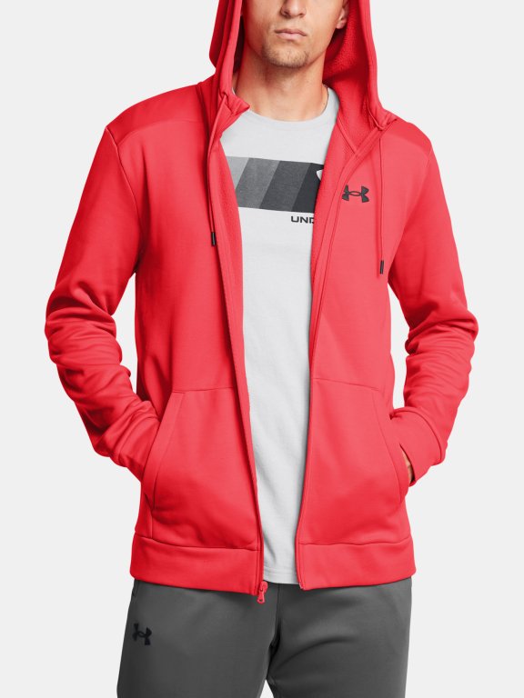 Худі Under Armour UA Armour Fleece FZ Hoodie-RED
