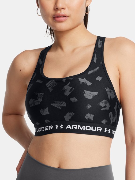 Бюстгальтер Under Armour Crossback Mid Print-BLK
