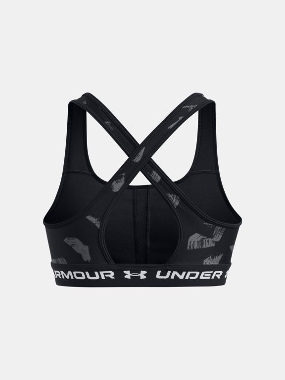 Бюстгальтер Under Armour Crossback Mid Print-BLK
