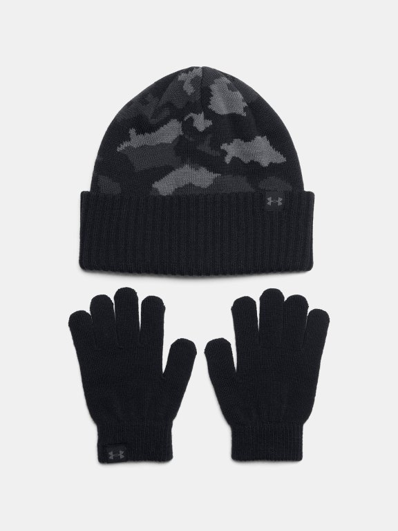Шапка та рукавиці Under Armour B Beanie/Glove Combo-BLK