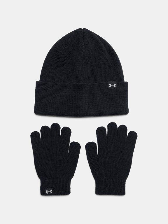 Шапка та рукавиці Under Armour G Beanie/Glove Combo-BLK