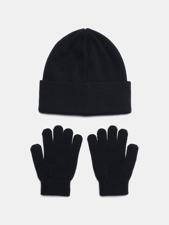 Шапка та рукавиці Under Armour G Beanie/Glove Combo-BLK