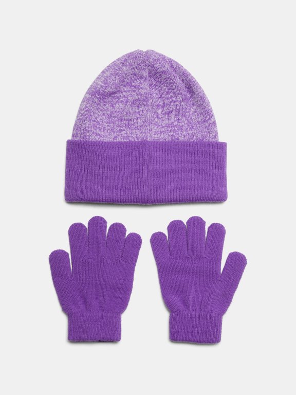 Шапка та рукавиці Under Armour G Beanie/Glove Combo-PPL