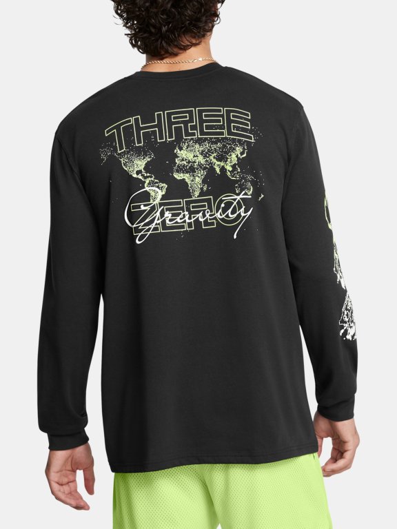 Футболка Under Armour Curry HW Verbiage LS Tee-BLK
