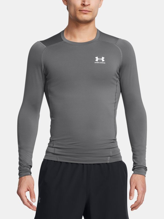 Футболка Under Armour UA HG Armour Comp LS-GRY