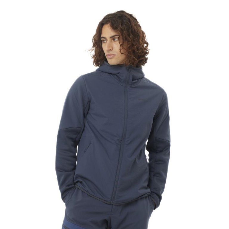 Кофта Salomon Outline Warm Hybrid HD M - синя