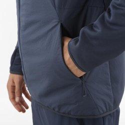 Кофта Salomon Outline Warm Hybrid HD M - синя