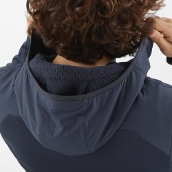 Кофта Salomon Outline Warm Hybrid HD M - синя