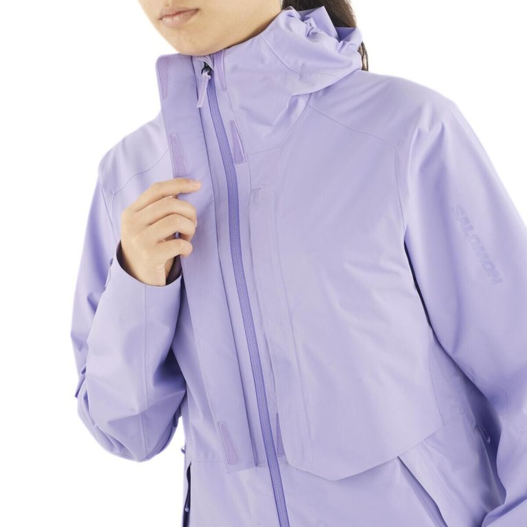 Куртка Salomon Outerpath 2.5L Pro Jkt W - фіолетова