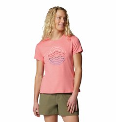 Футболка Columbia Sloan Ridge™ Graphic SS Tee W - рожевий
