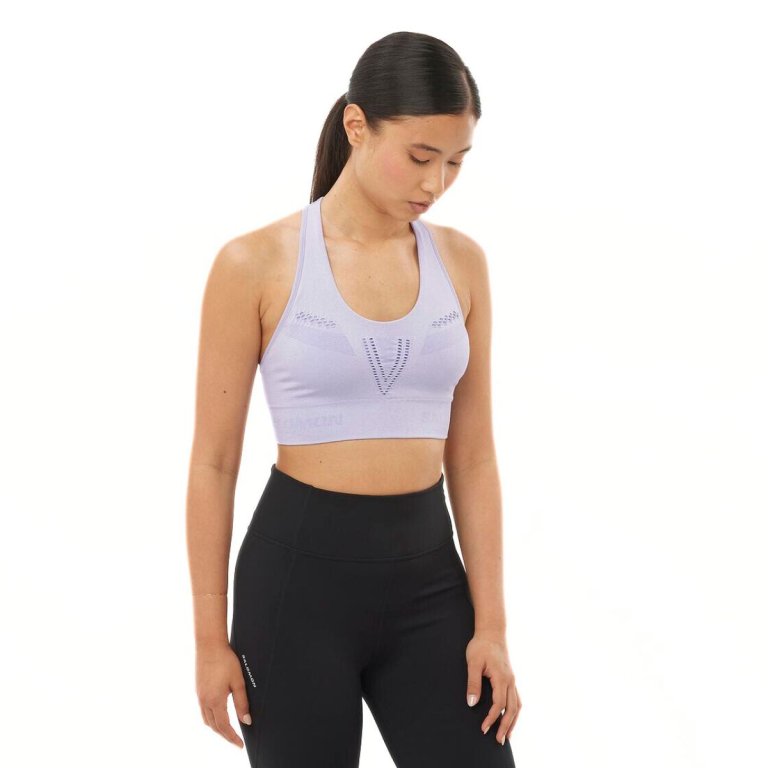 Бюстгальтер Salomon Elevate Move'On Bra W - фіолетовий