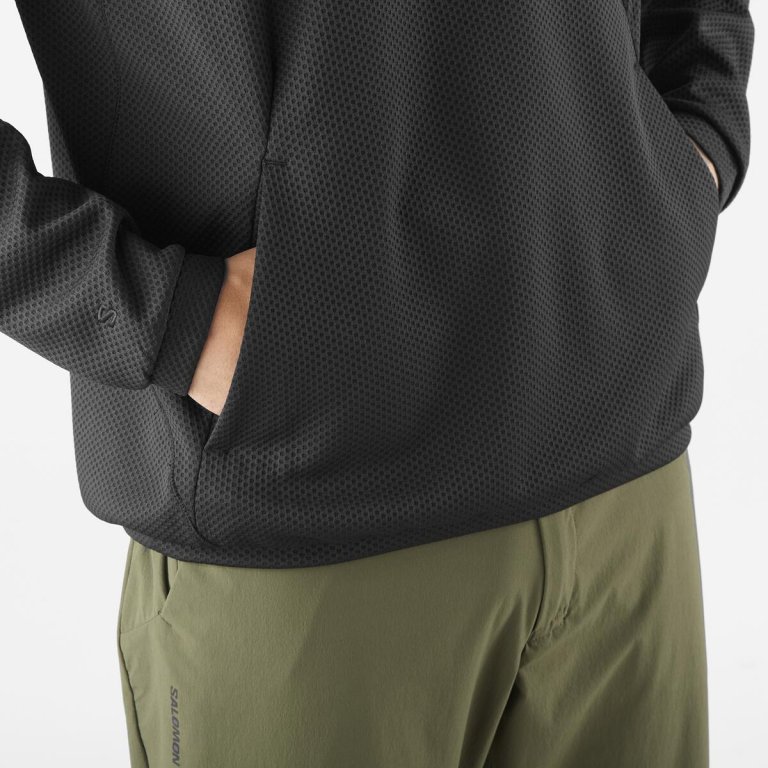 Кофта Salomon Motomesh Crewneck M - чорна