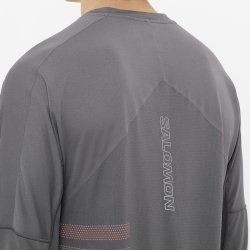 Футболка Salomon Sense Aero LS Tee GFX M - сіра