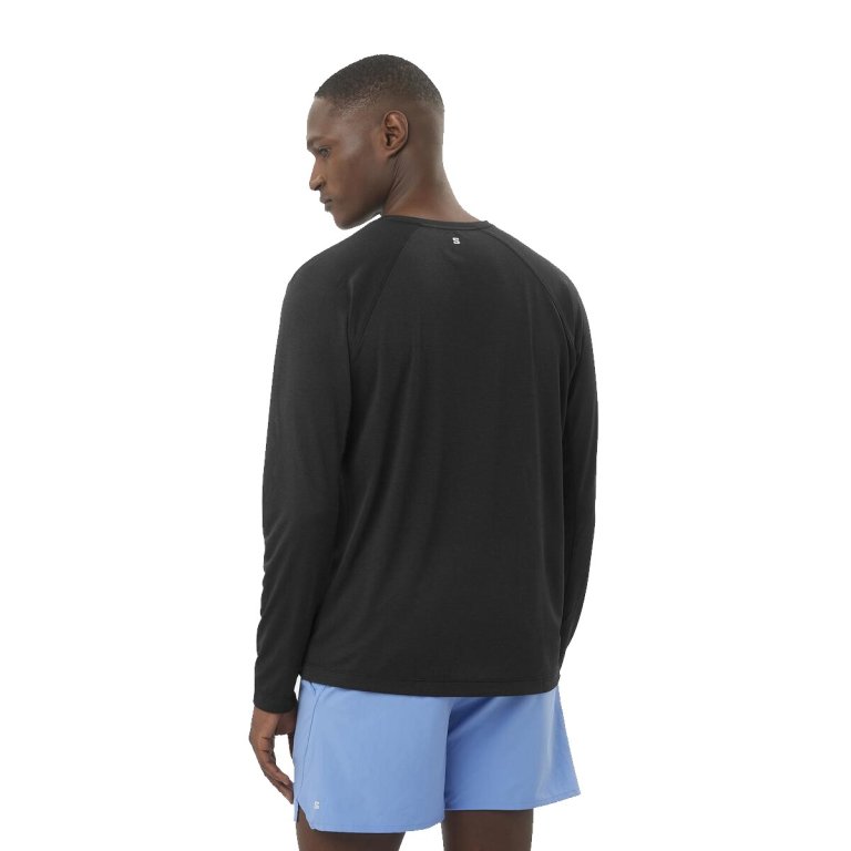 Футболка Salomon SHKout Core LS Tee M - чорна
