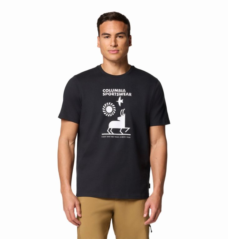 Футболка Columbia Explorers Canyon™ SS Tee M - чорний