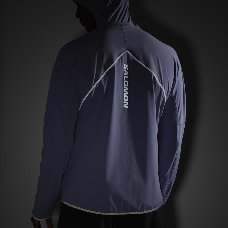 Світшот Salomon Sense Aero Hybrid HZ HD M - фіолетовий
