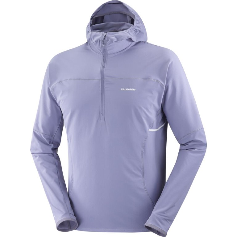 Світшот Salomon Sense Aero Hybrid HZ HD M - фіолетовий