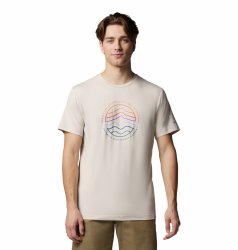 Футболка Columbia Kwick Hike™ Graphic SS Tee M - бежевий