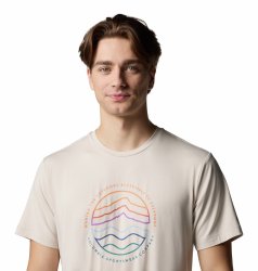 Футболка Columbia Kwick Hike™ Graphic SS Tee M - бежевий