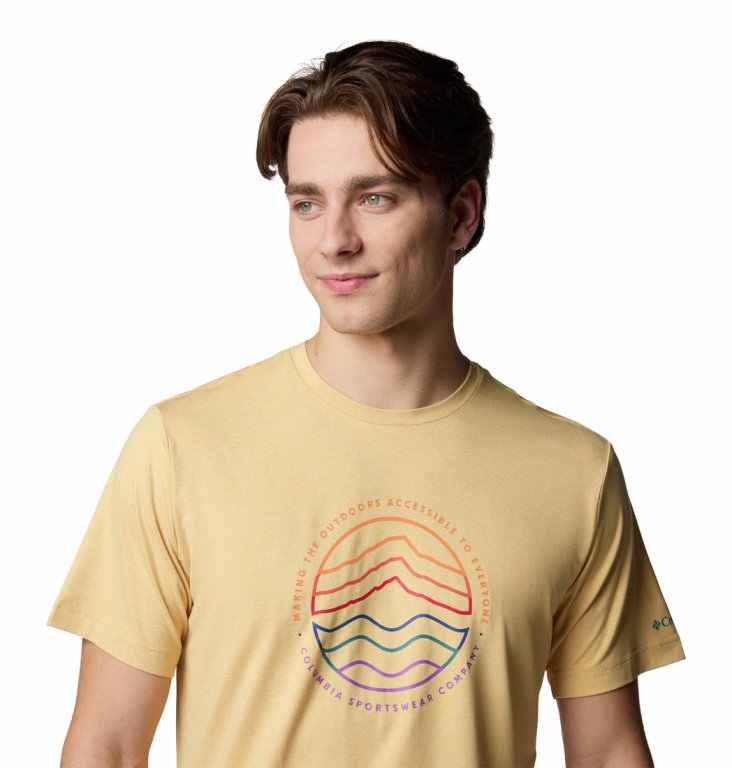 Футболка Columbia Kwick Hike™ Graphic SS Tee M - жовтий
