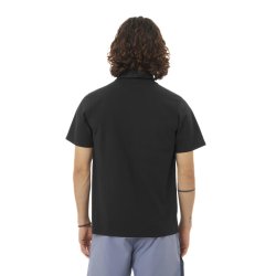 Футболка Salomon Trackline Polo M - чорна