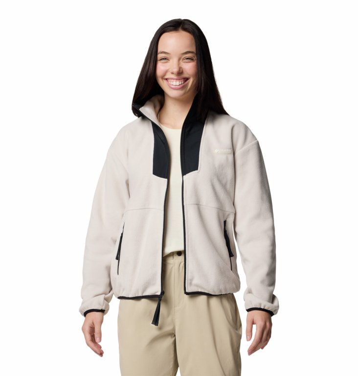 Кофта Columbia Sequoia Grove™ Full Zip Fleece W - бежевий/чорний