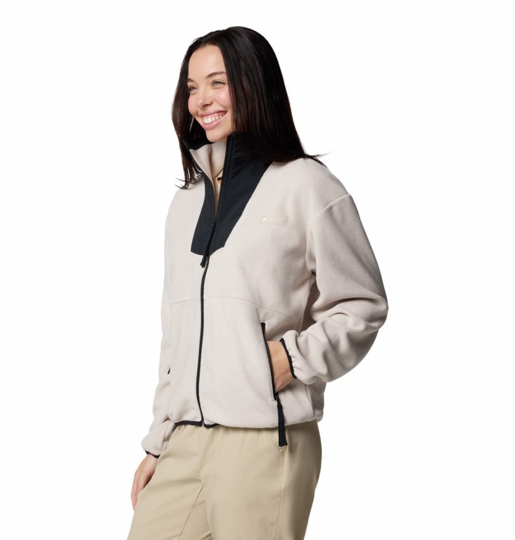 Кофта Columbia Sequoia Grove™ Full Zip Fleece W - бежевий/чорний