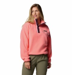 Світшот Columbia Helvetia™ II Cropped Half Snap Fleece W - рожевий