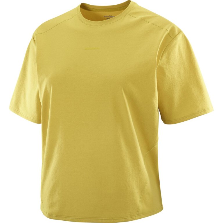 Футболка Salomon Trackline SS Tee W - жовта