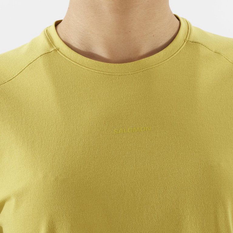 Футболка Salomon Trackline SS Tee W - жовта