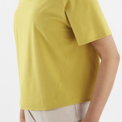Футболка Salomon Trackline SS Tee W - жовта
