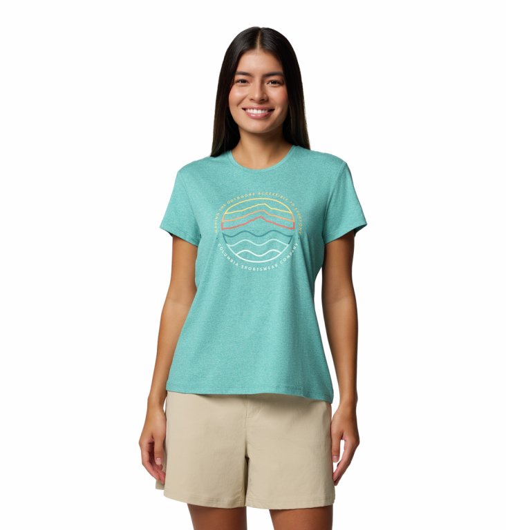 Футболка Columbia Sloan Ridge™ Graphic SS Tee W - синій
