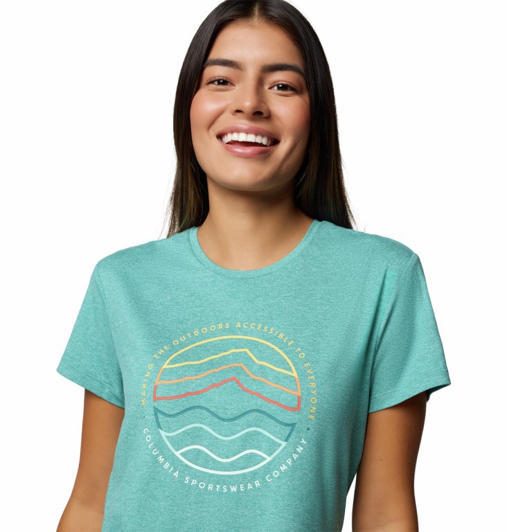 Футболка Columbia Sloan Ridge™ Graphic SS Tee W - синій