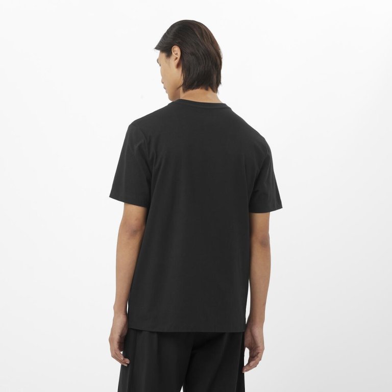 Футболка Salomon Chest Logo Regular Tee M - чорна
